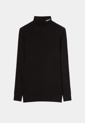 AMBUSH Fitted Turtleneck Longsleeve Blanc De Blanc - Black