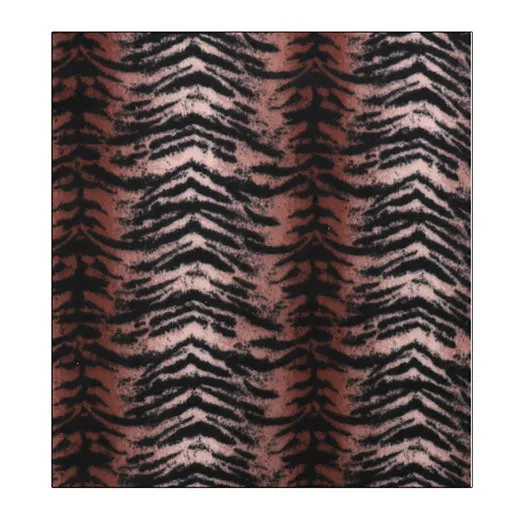 Animal Print Tassel Oblong Scarf