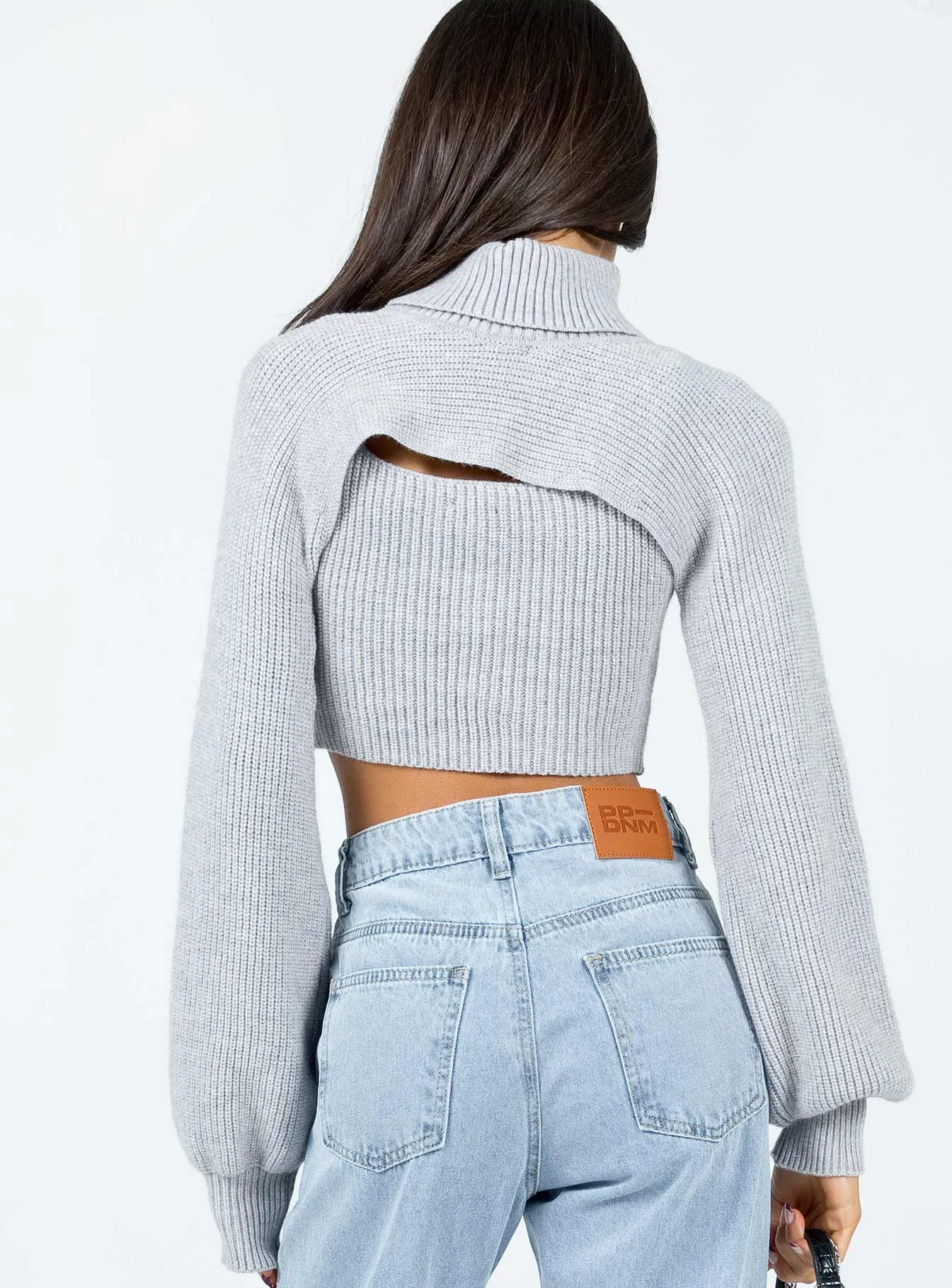 Anna Turtleneck Sweater Grey