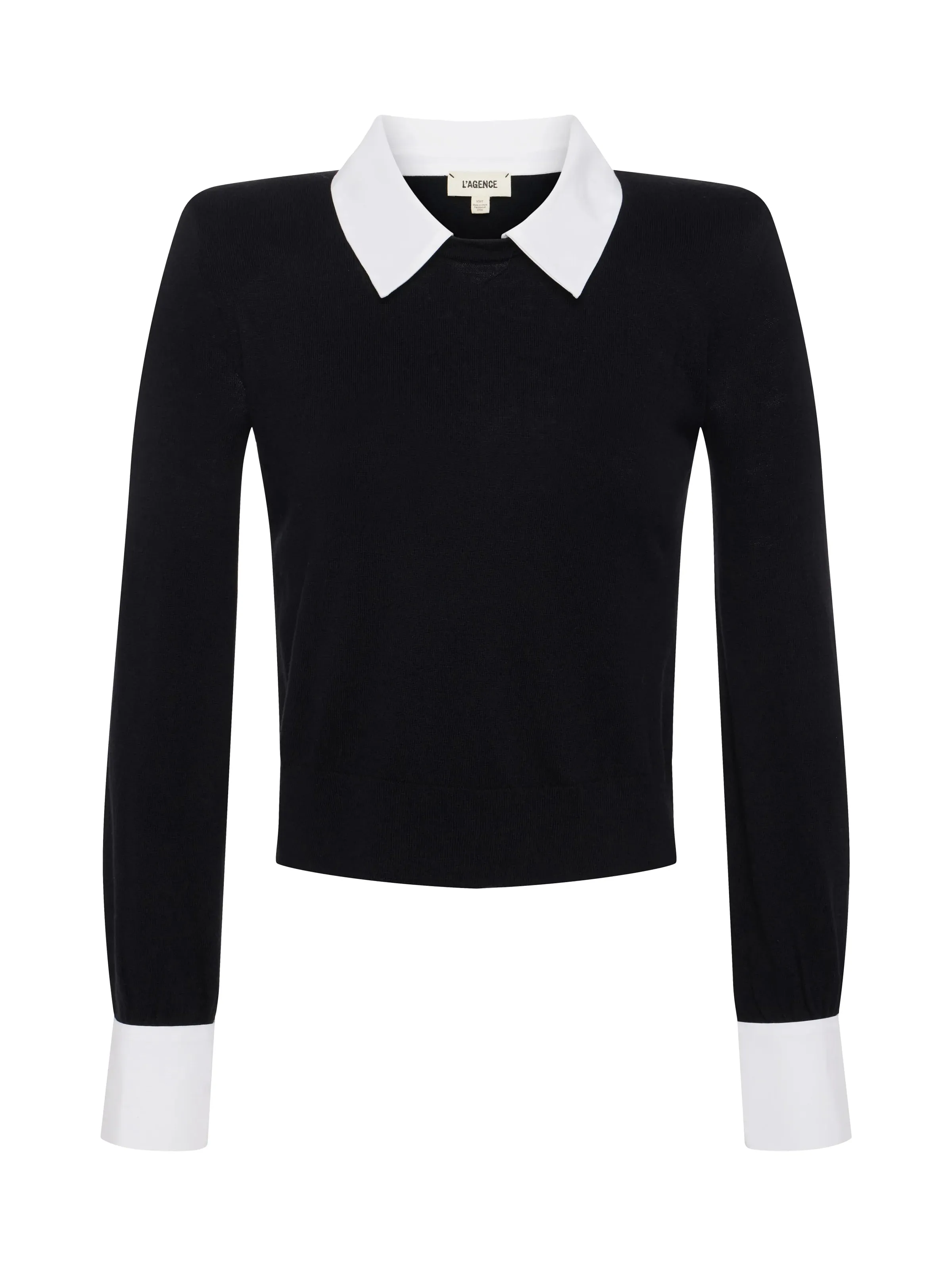 APRIL POPLIN COLLAR PULLOVER -L'AGENCE