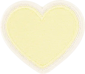 Banana Rolled Embroidery Heart Patch