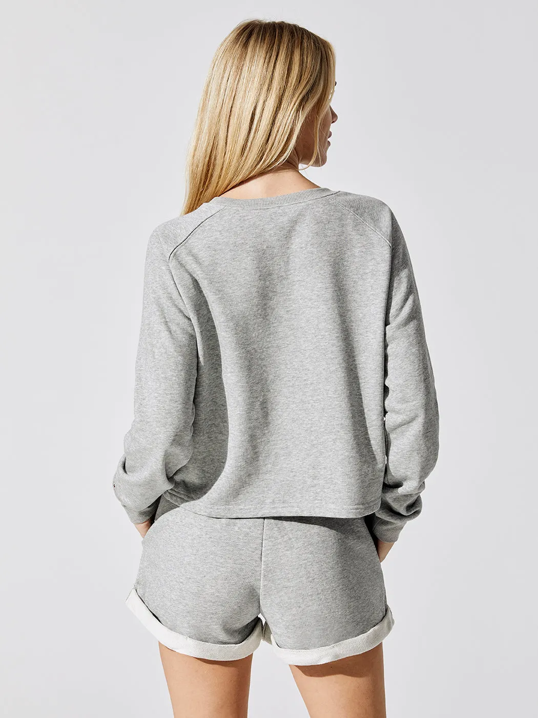 Boxy Pullover - Heather Grey