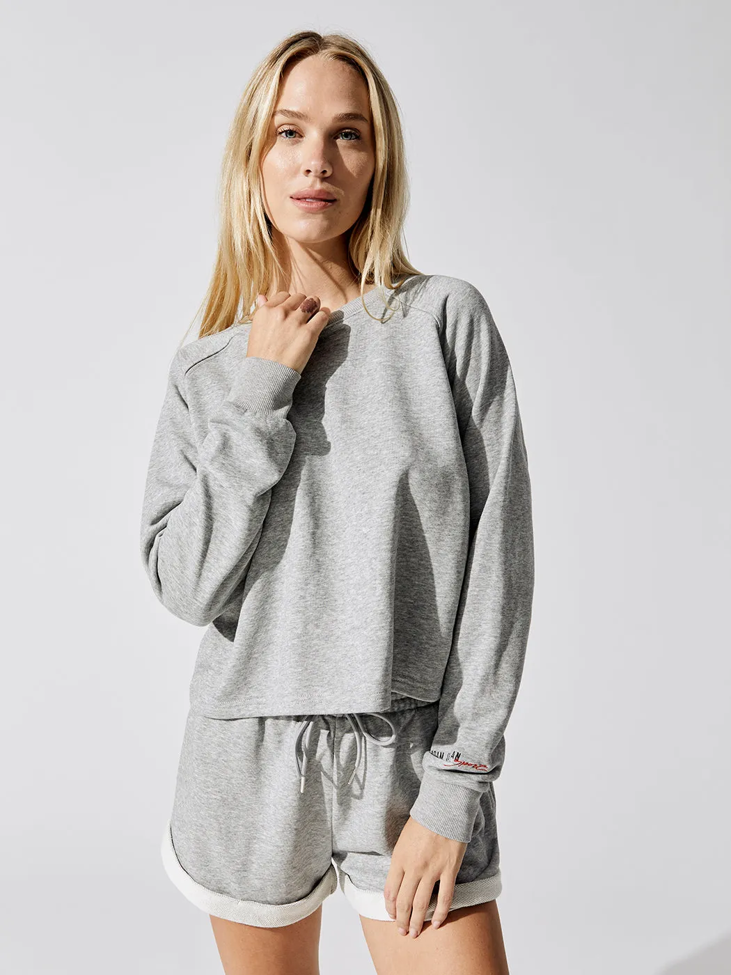 Boxy Pullover - Heather Grey