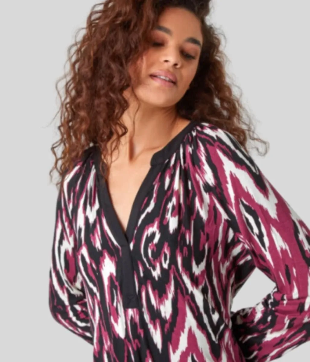 Brushstrokes Tunic Top