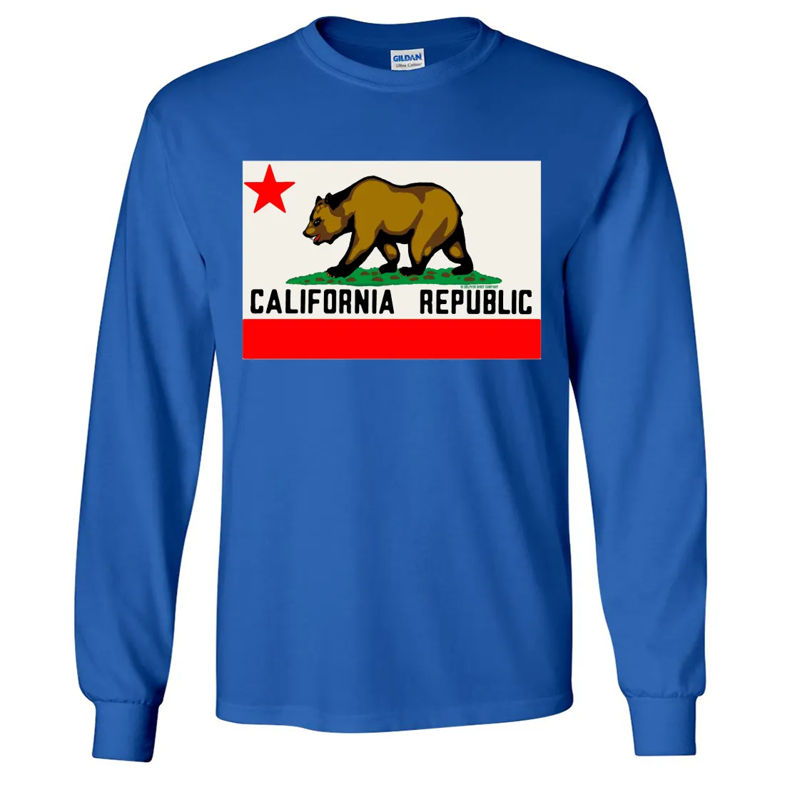 California Republic Original Bear Flag Long Sleeve Shirt