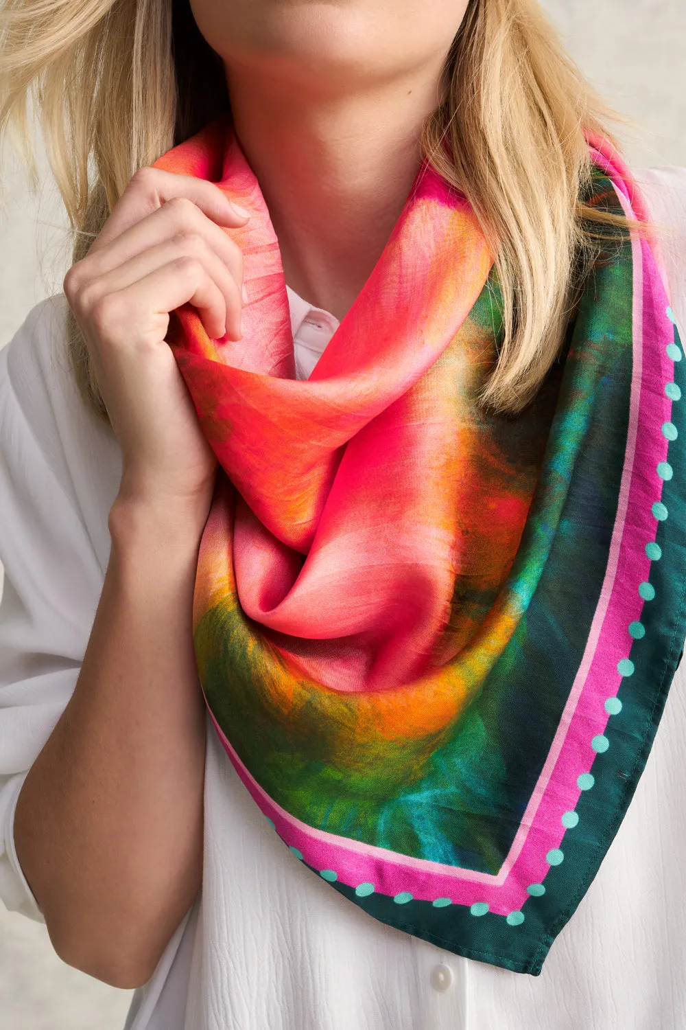 Camilla Paradise Bloom Silk Scarf