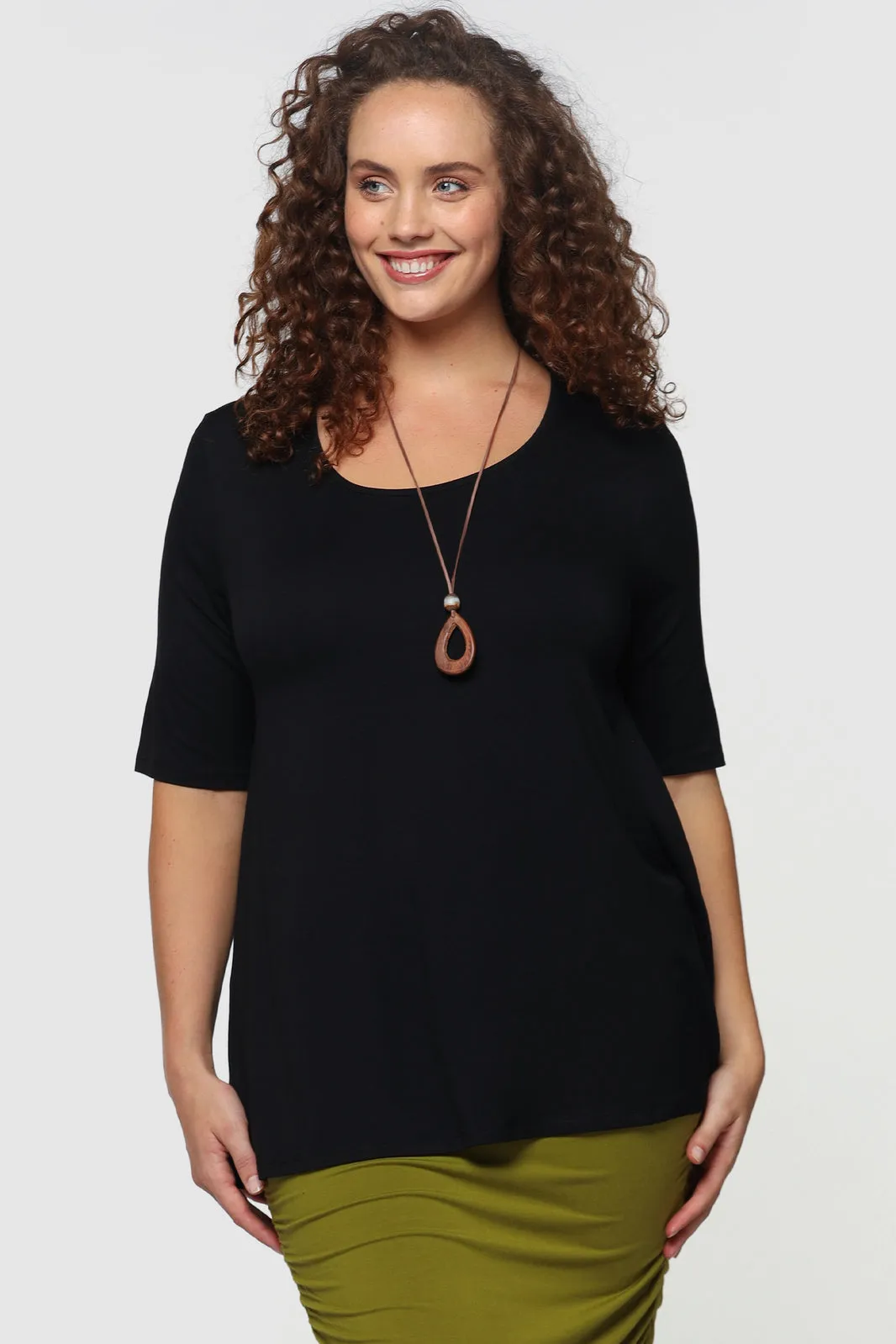 Carter Tunic Top - Black