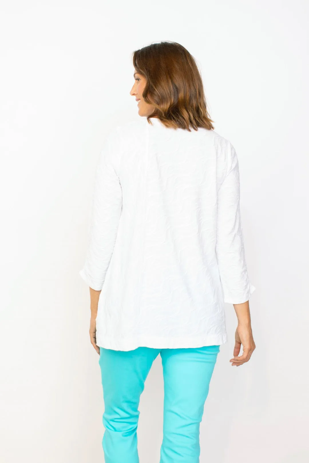 Cascade Cotton Stepped Hem Tunic