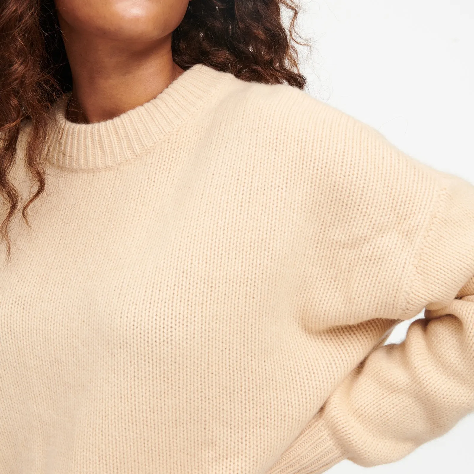 Cashmere Oversized Crewneck Sweater