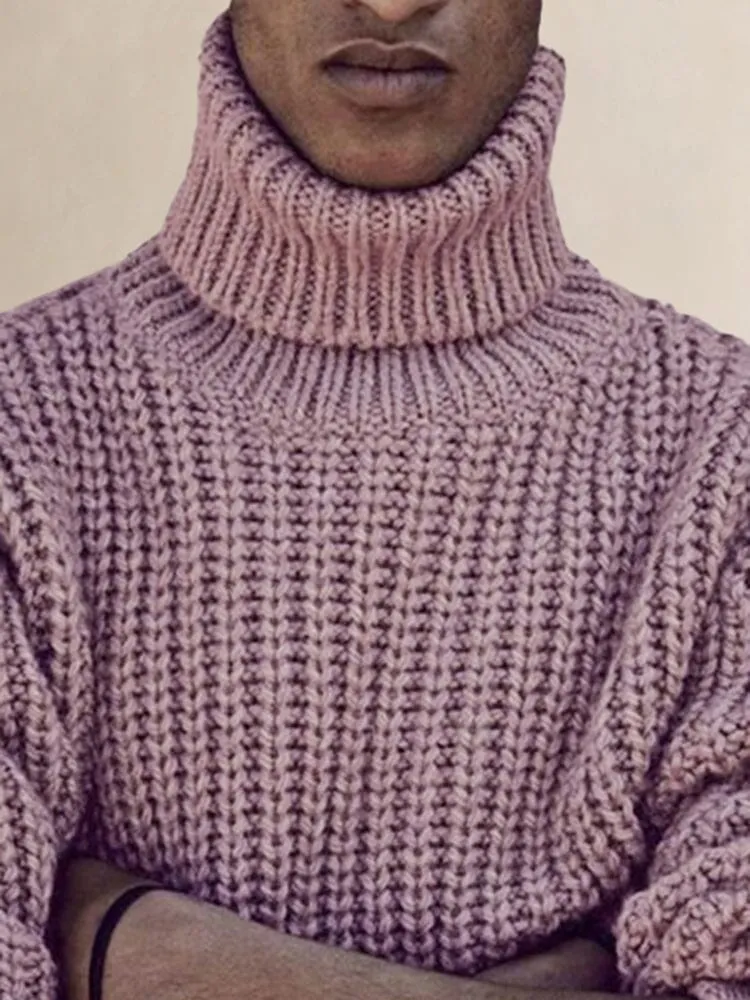 Casual Knitted Turtleneck Sweater