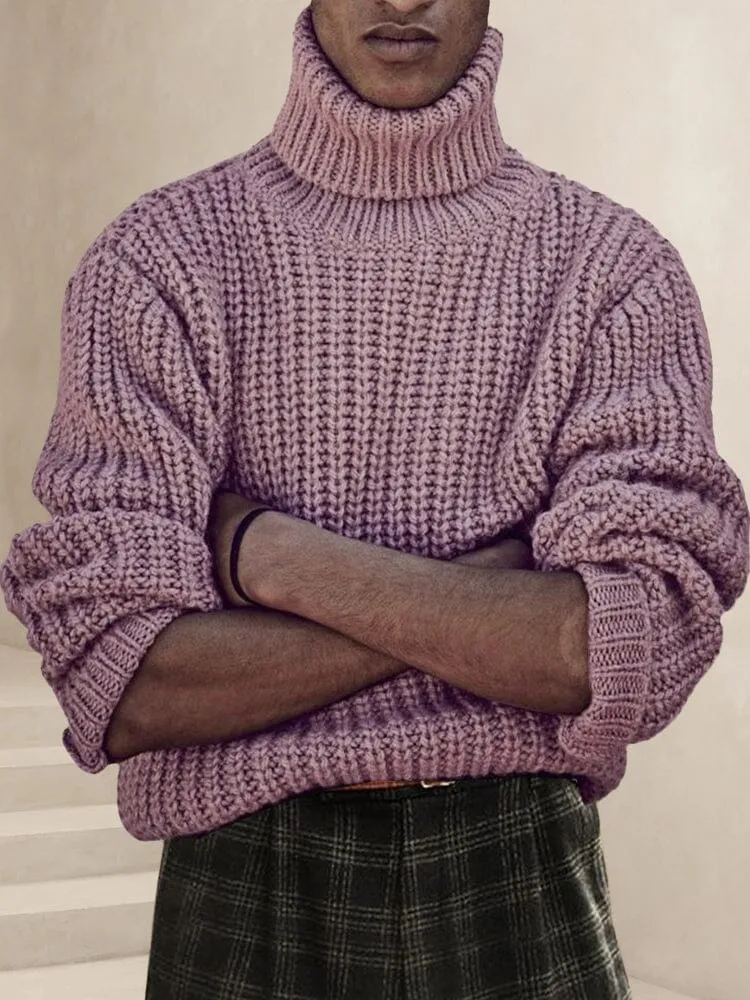 Casual Knitted Turtleneck Sweater