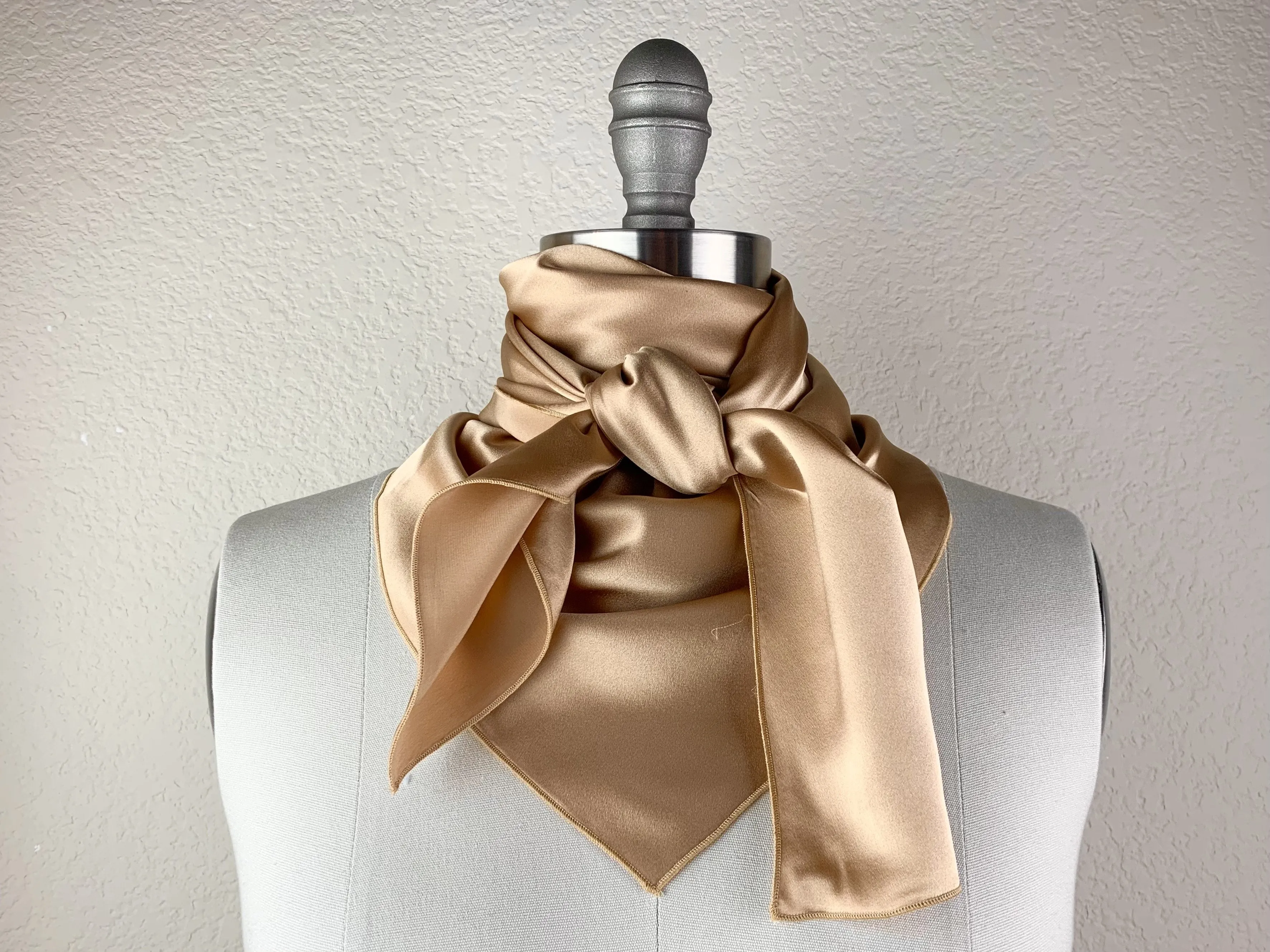 CR Champagne Silk Scarf