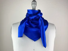 CR Royal Blue Silk Scarf