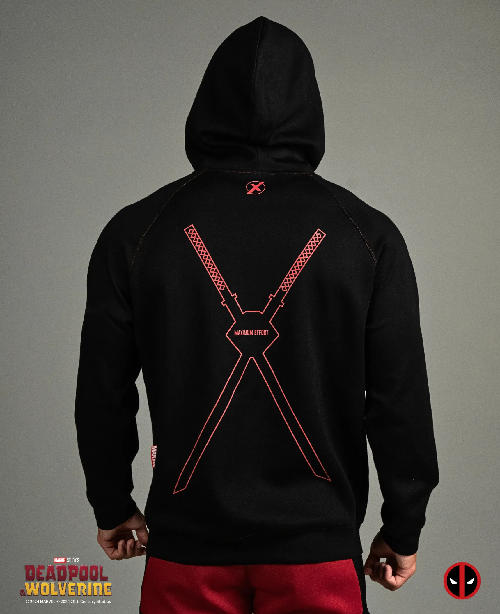 DEADPOOL Maximum Effort Pullover - Black