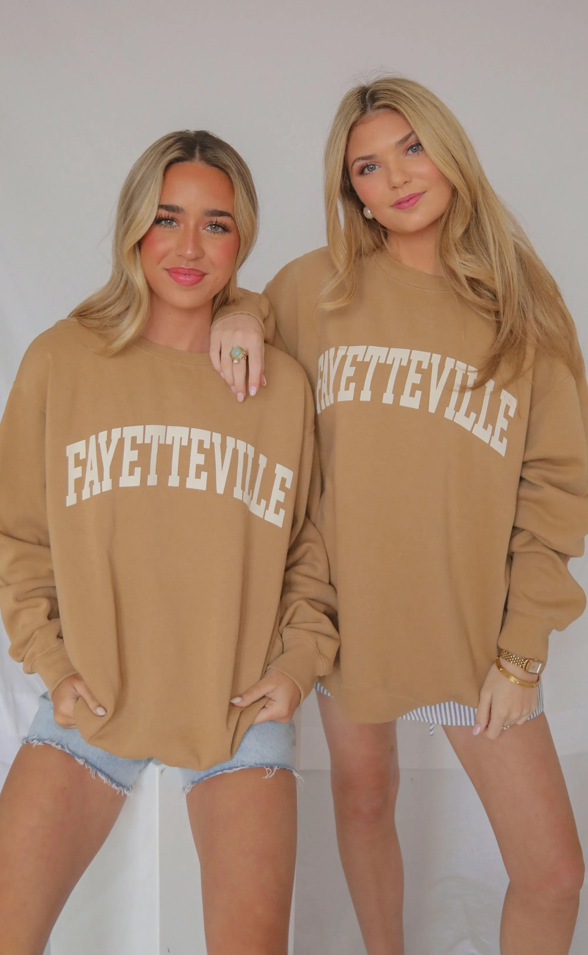 fayetteville sweatshirt - tan