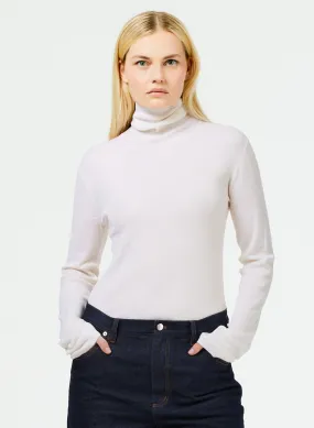 Featherweight Ribbed Sweater Turtleneck Pullover