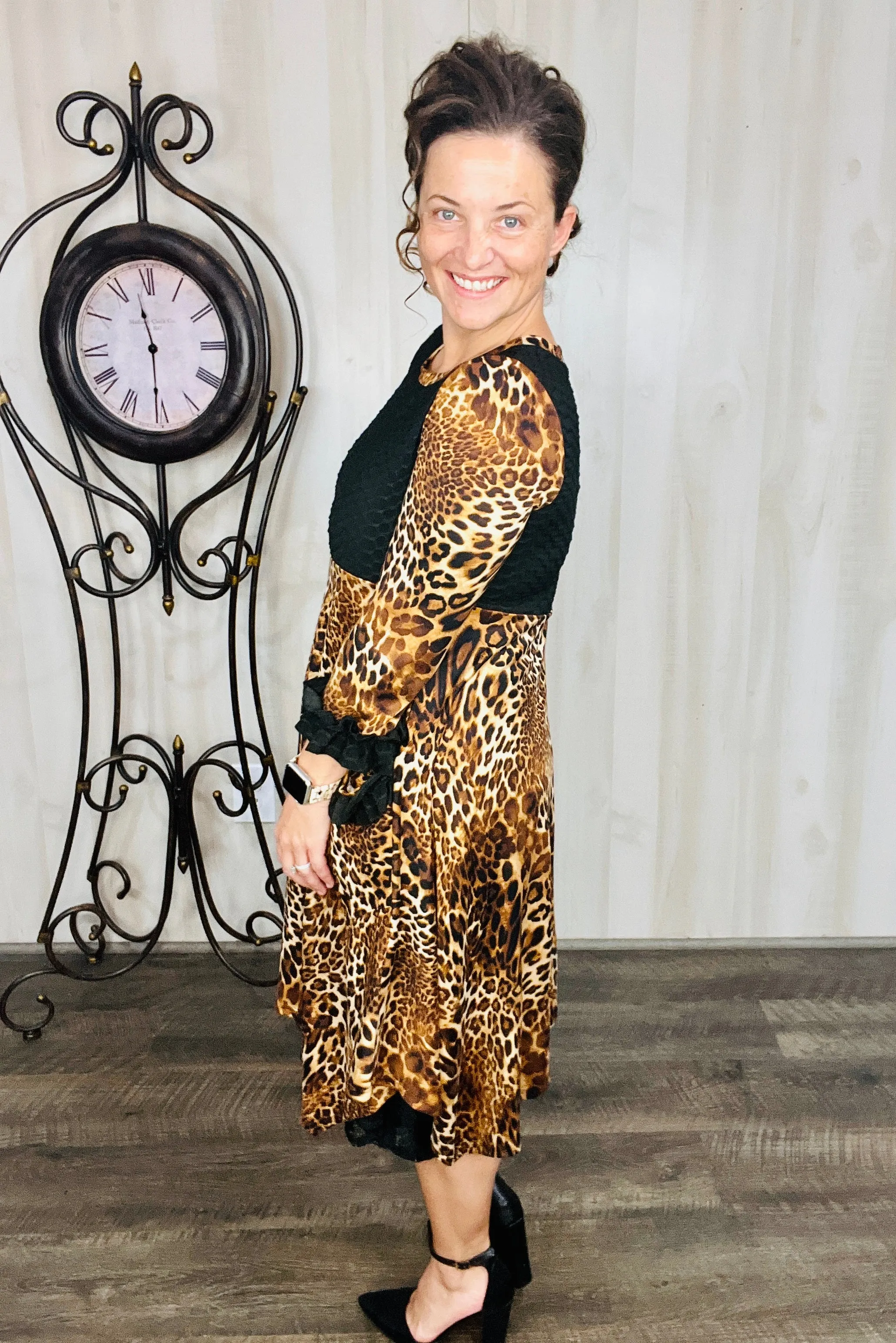 Glorious Leopard & Ruffle Tunic