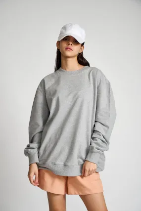 Grey Melange Sweatshirt