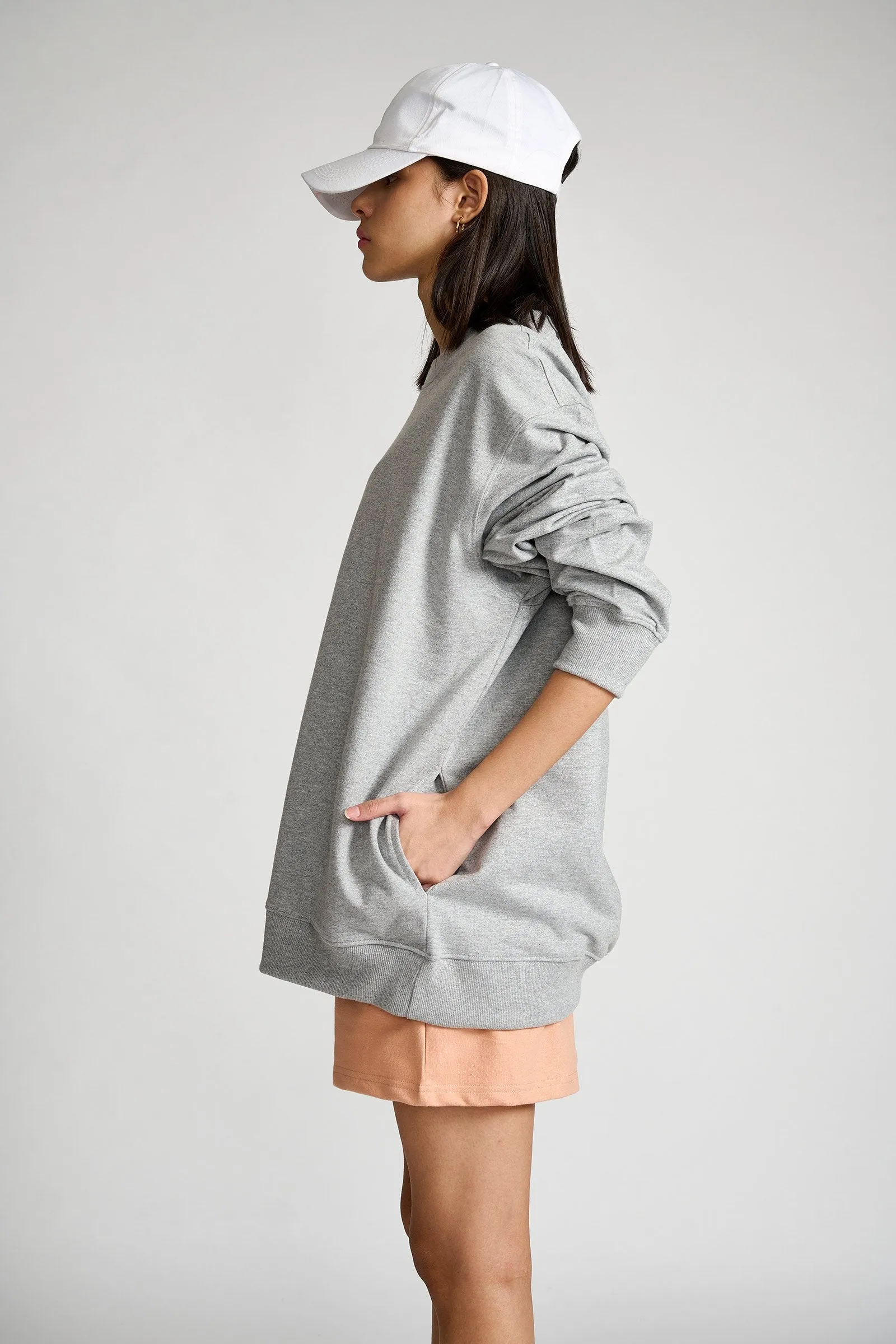 Grey Melange Sweatshirt