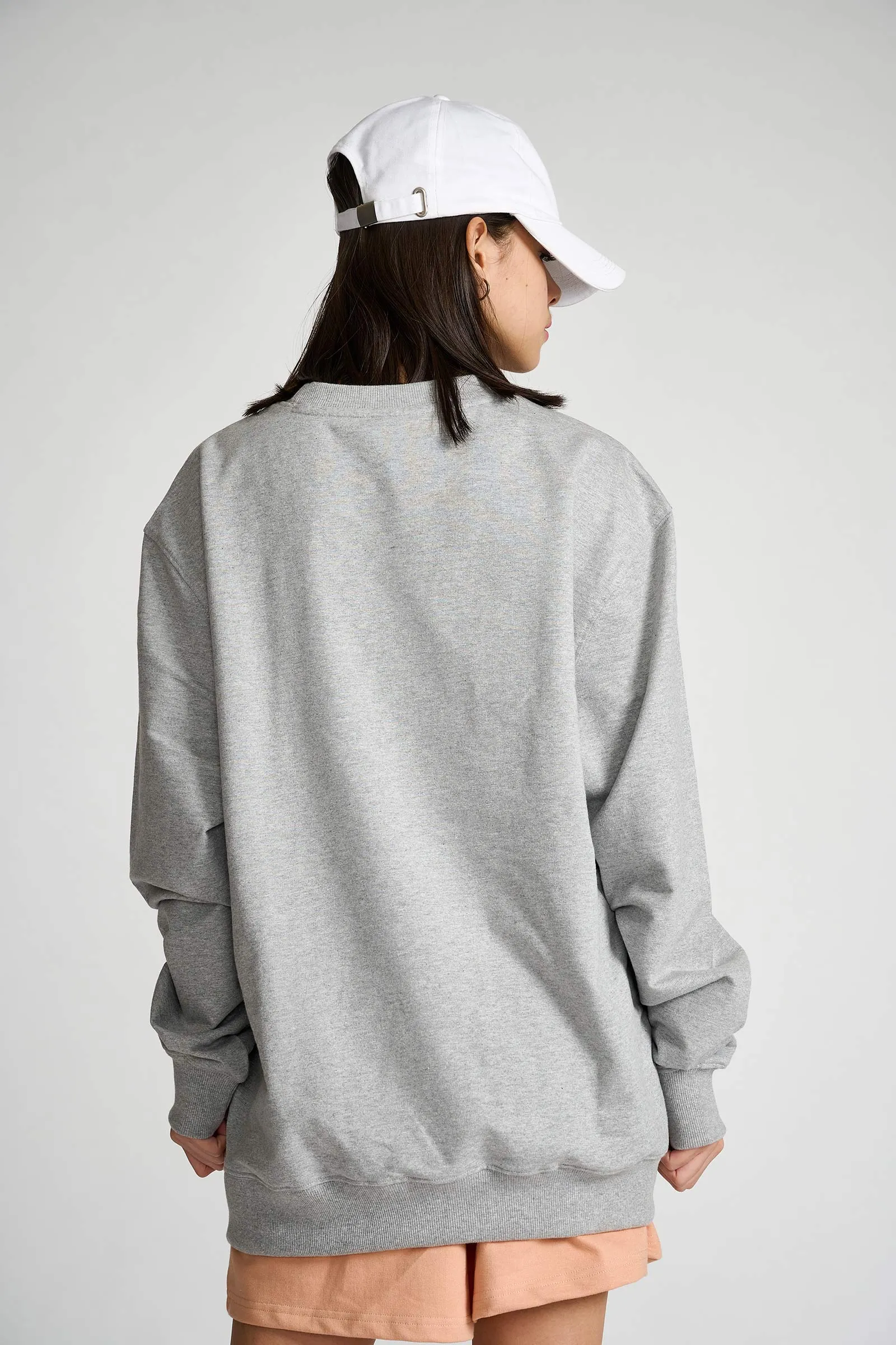 Grey Melange Sweatshirt