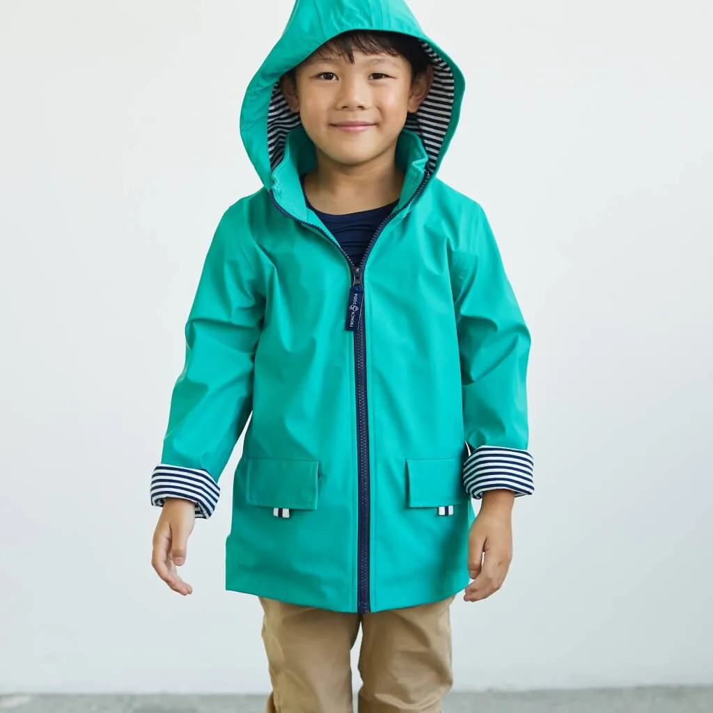 Kids' Raincoat - Sea Green