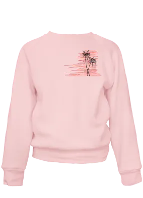 Kid's Sunset Palms Classic Crew Pullover