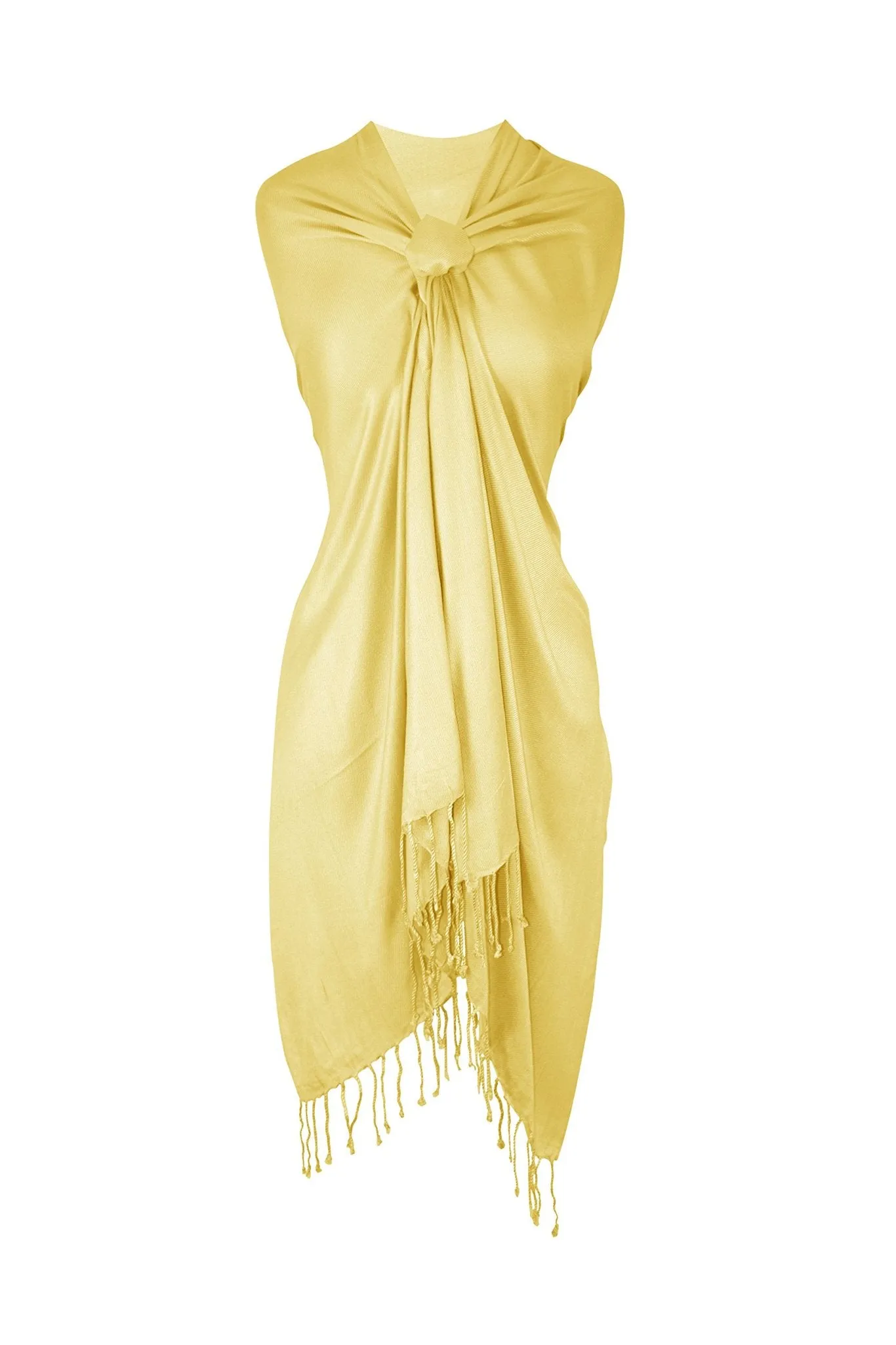 Light Yellow Pashmina Shawl Wrap Scarf