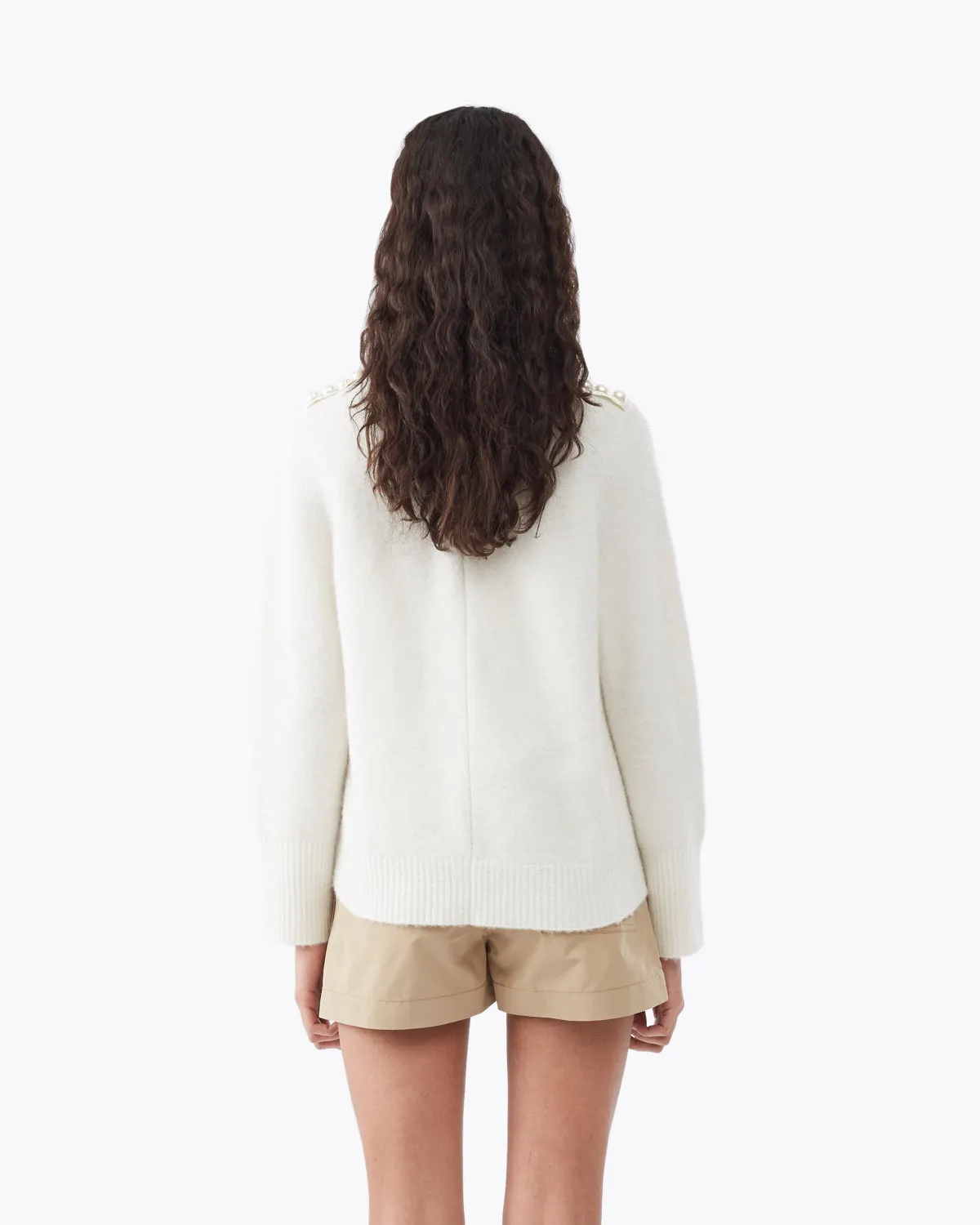 Lofty Pullover W Pearl Shoulde