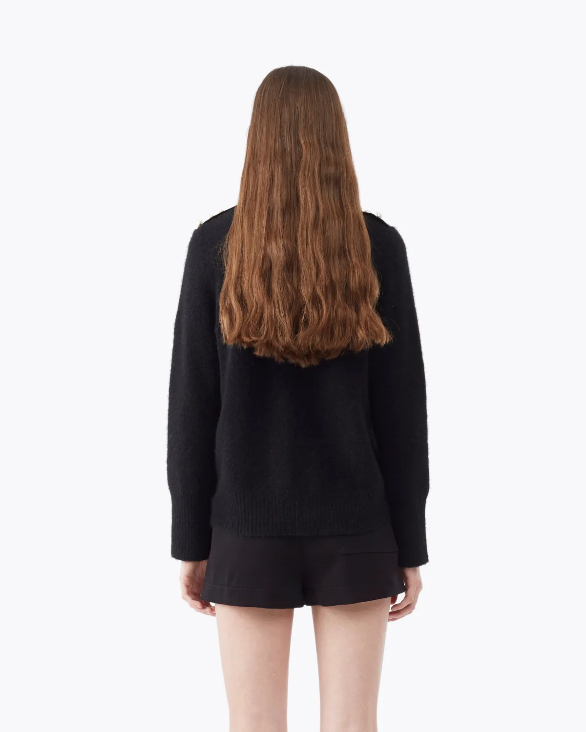 Lofty Pullover W Pearl Shoulde