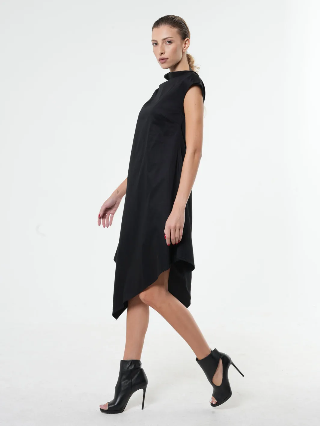 Loose Black Tunic Dress