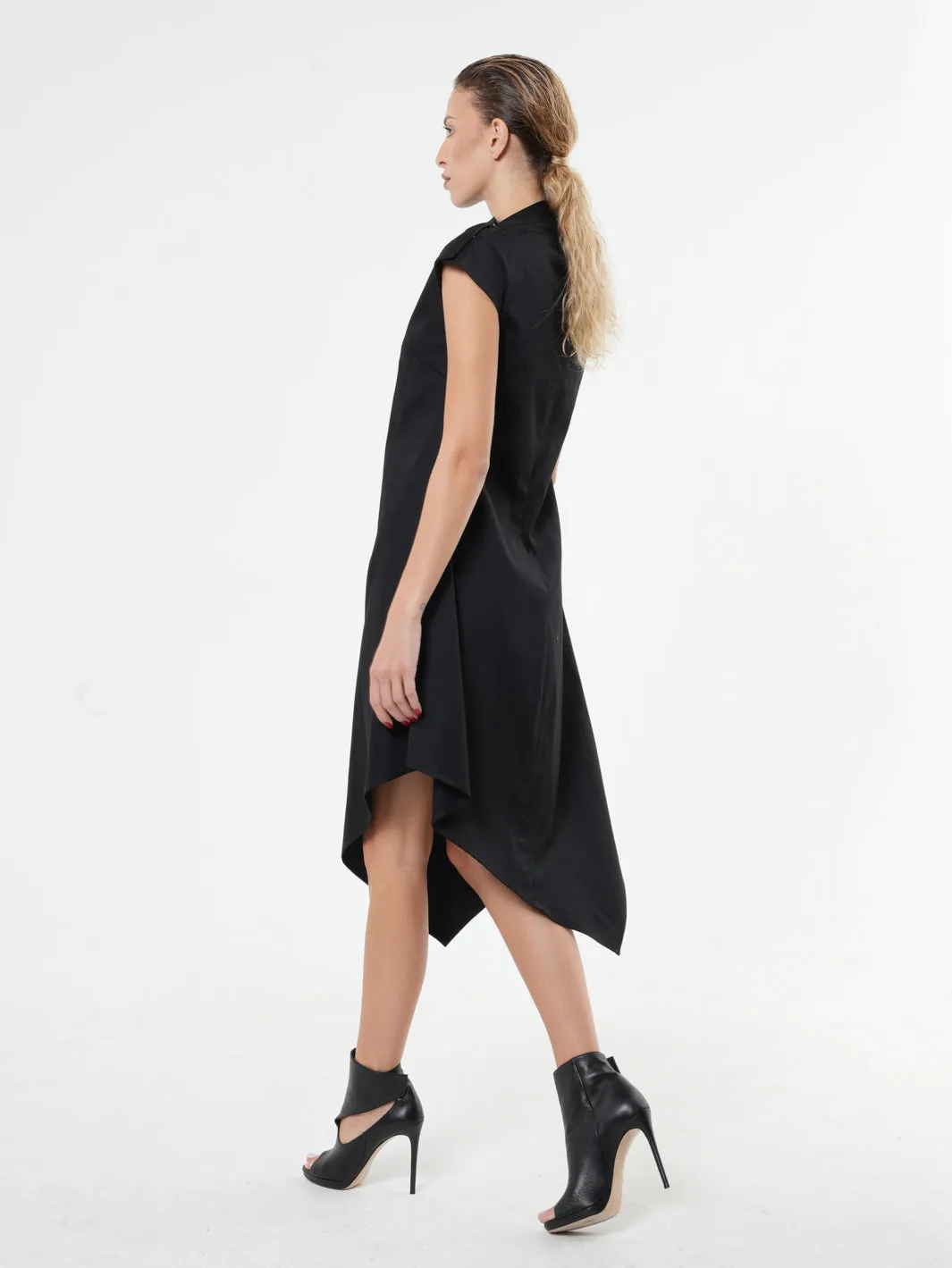 Loose Black Tunic Dress