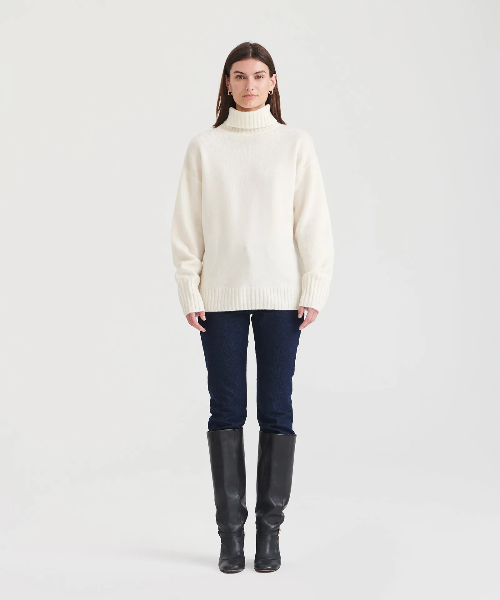 Luxe Cashmere Turtleneck Tunic