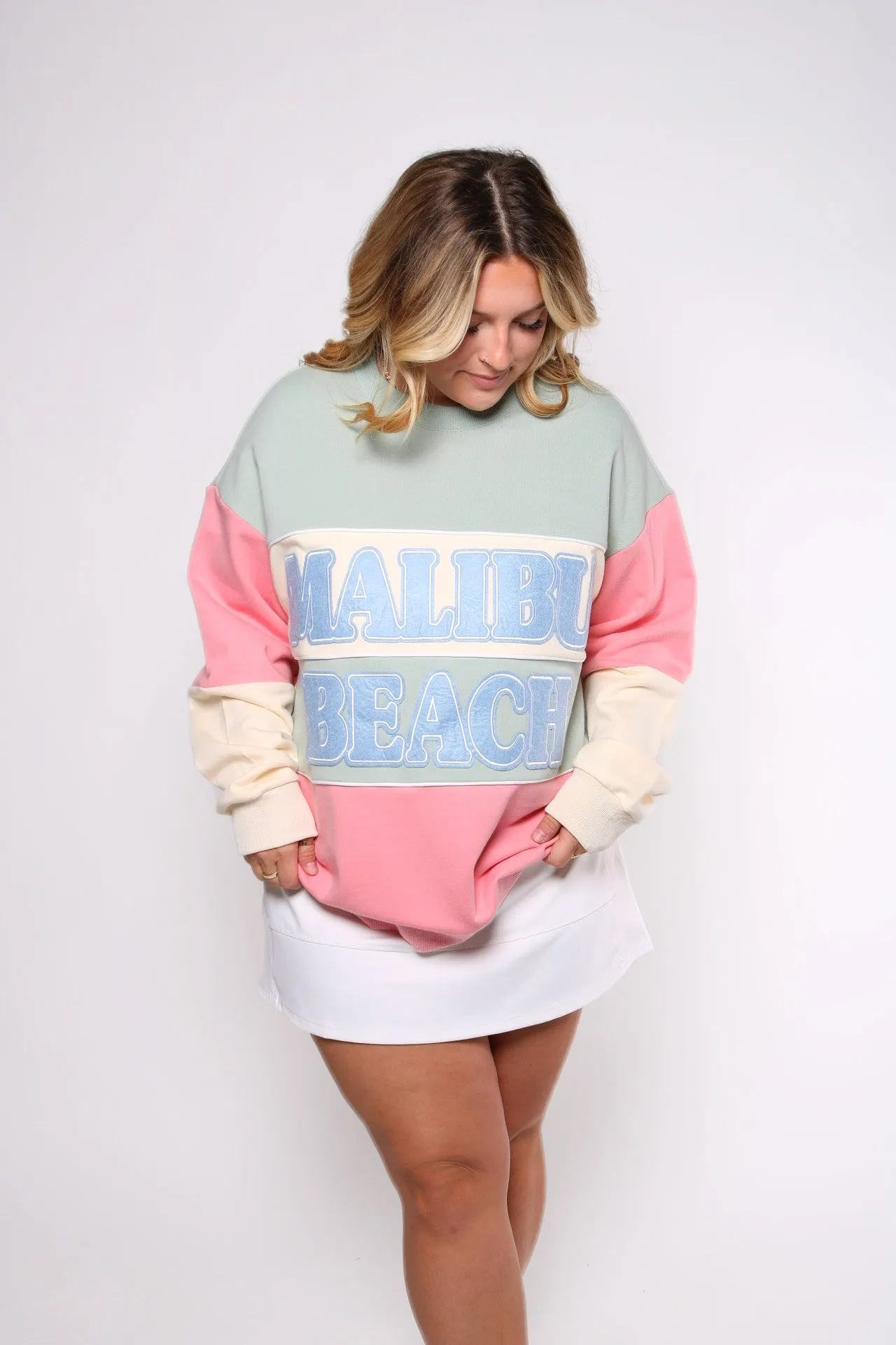 Malibu Nights Varsity Sweatshirt