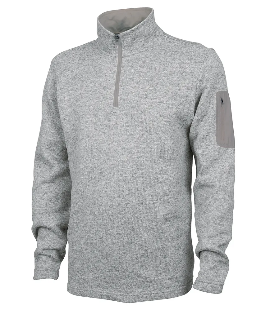 MEN'S HEATHERED FLEECE PULLOVER