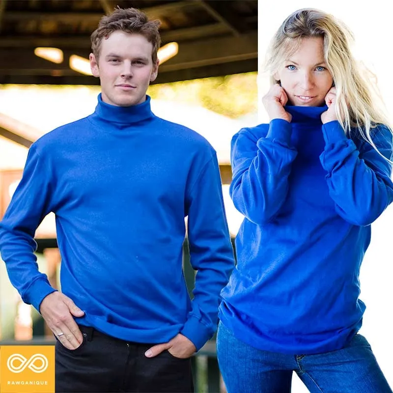 NEW HAMPSHIRE 100% Organic Cotton Turtleneck Sweater (Unisex) (Closeout)