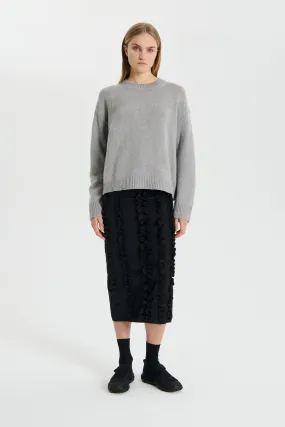 ODETTE | PULLOVER RECYCLED CASHMERE GREY