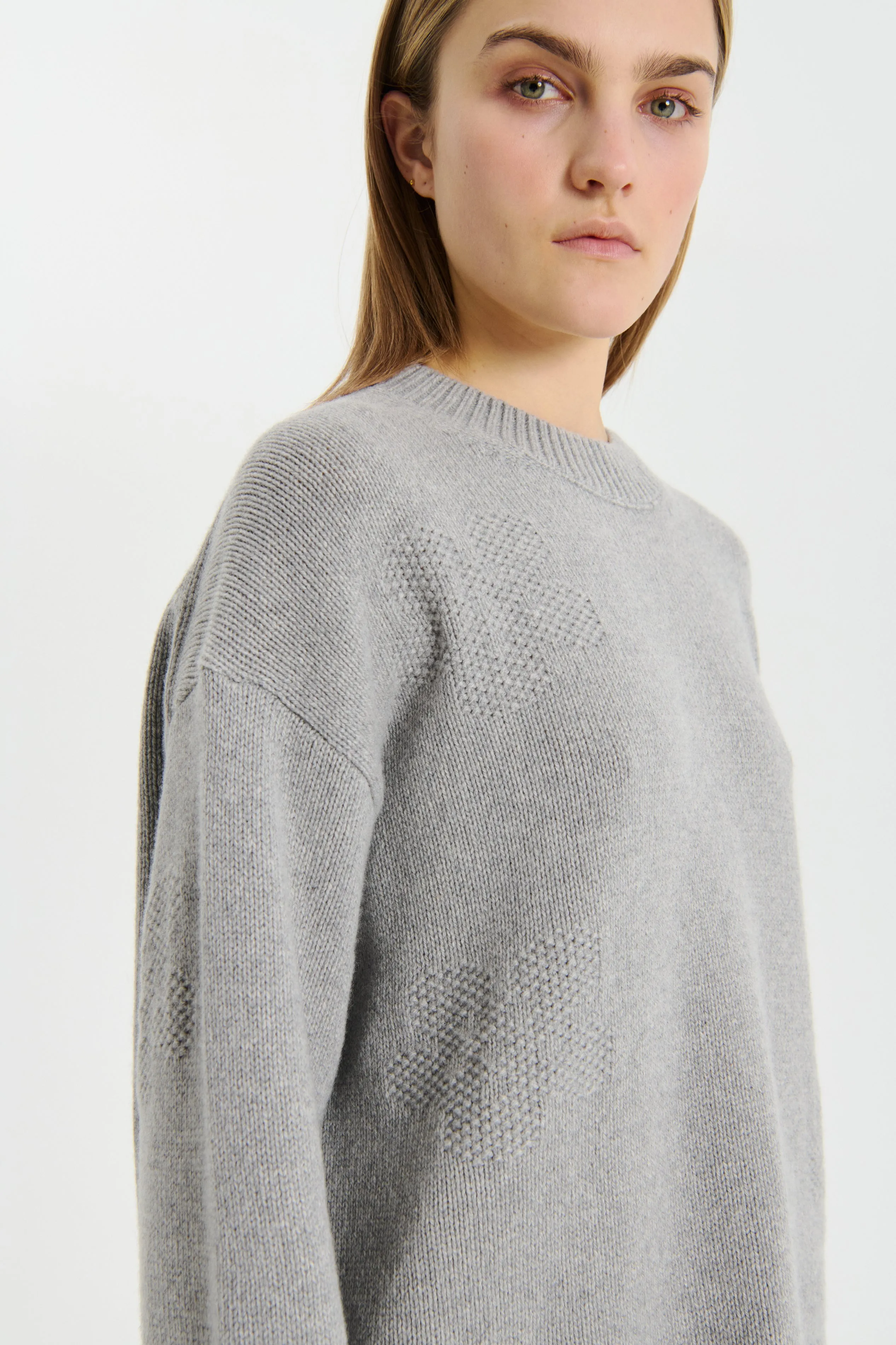 ODETTE | PULLOVER RECYCLED CASHMERE GREY