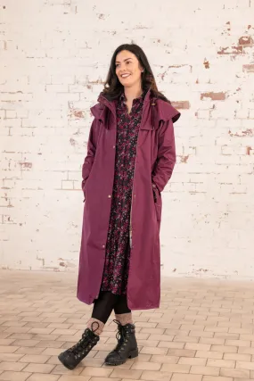 Outback Full Length Waterproof Raincoat - Plum