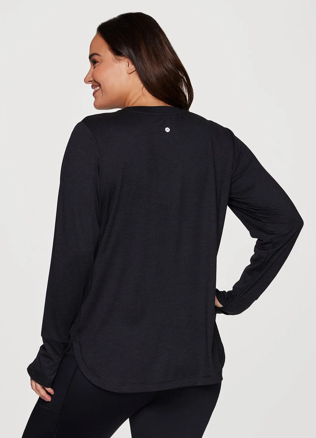 Plus Studio Practice Long Sleeve Tunic Tee