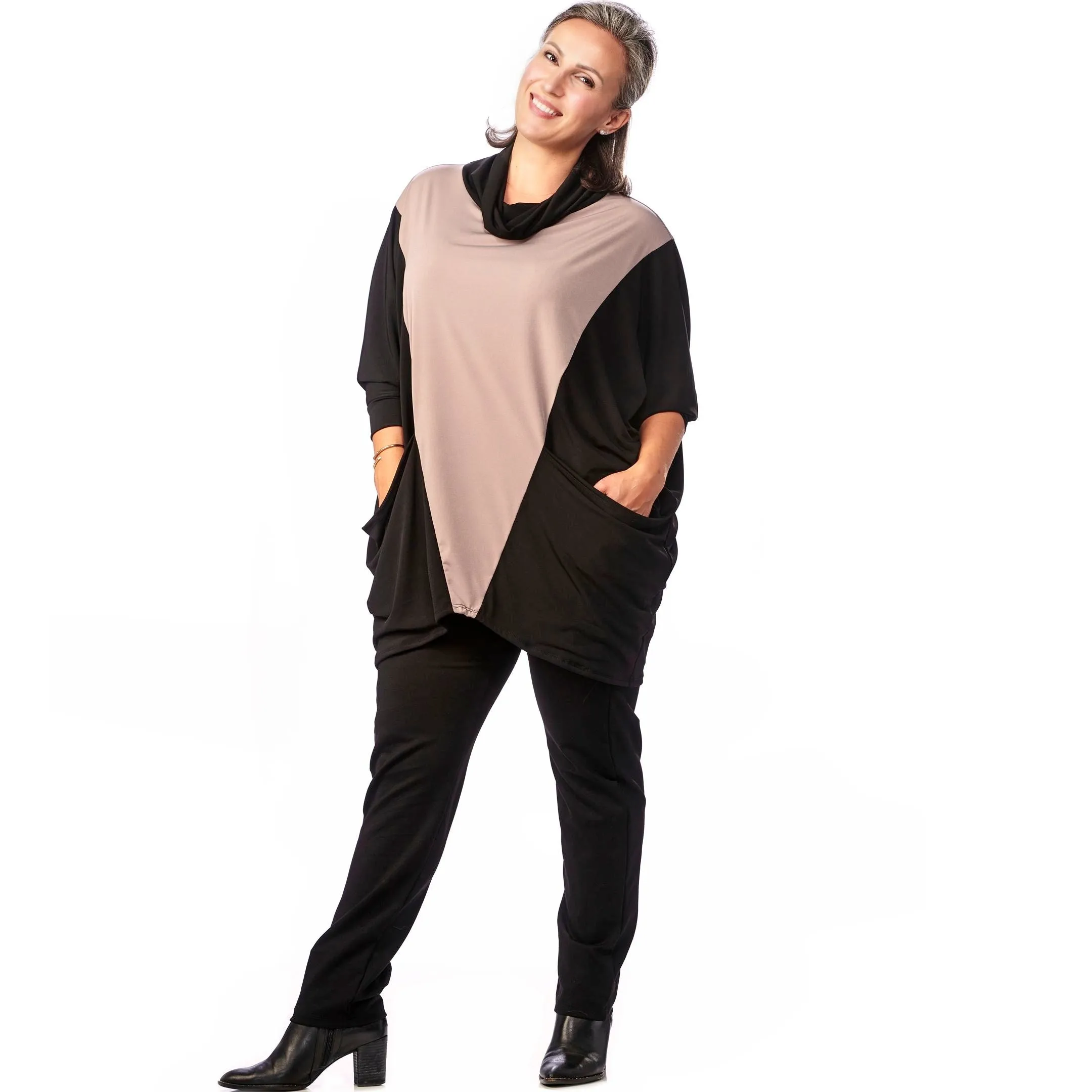 Pocketed Colourblock Tunic