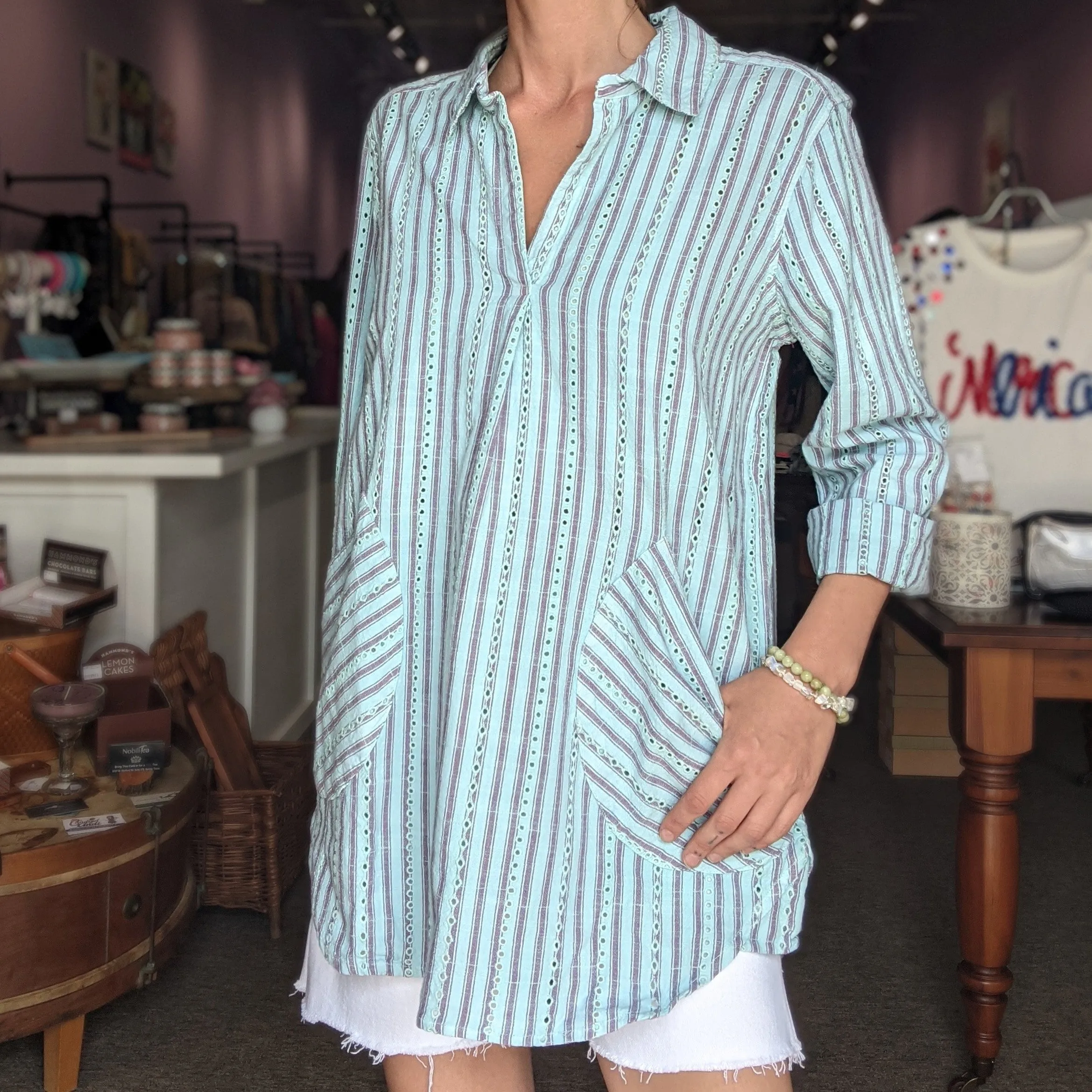 Popover Striped Tunic by Ivy Jane