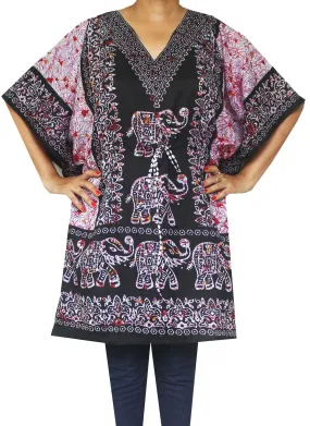 Printed Womens Caftan Tunic Beach Dress