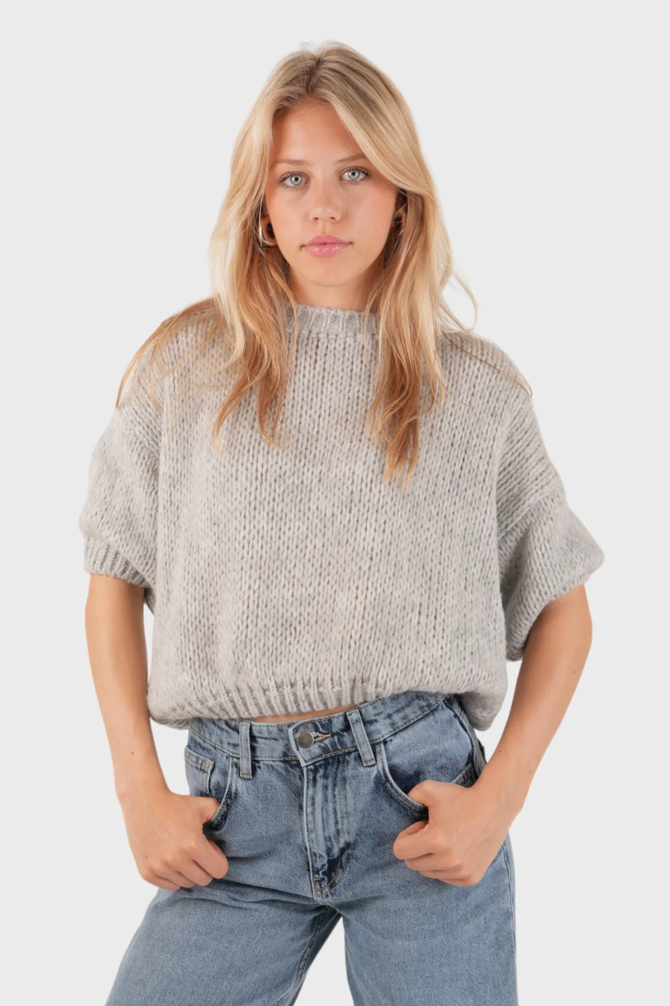 "Mia" sweater grey