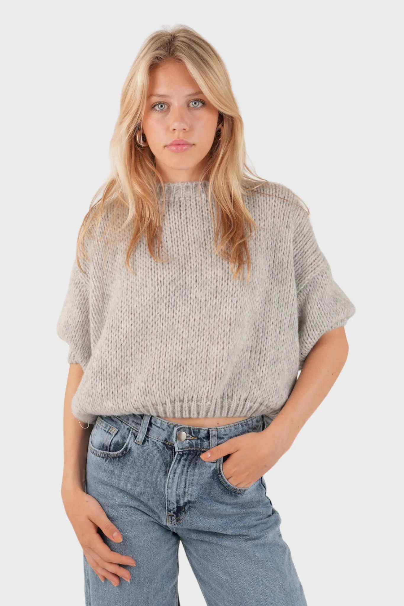 "Mia" sweater grey