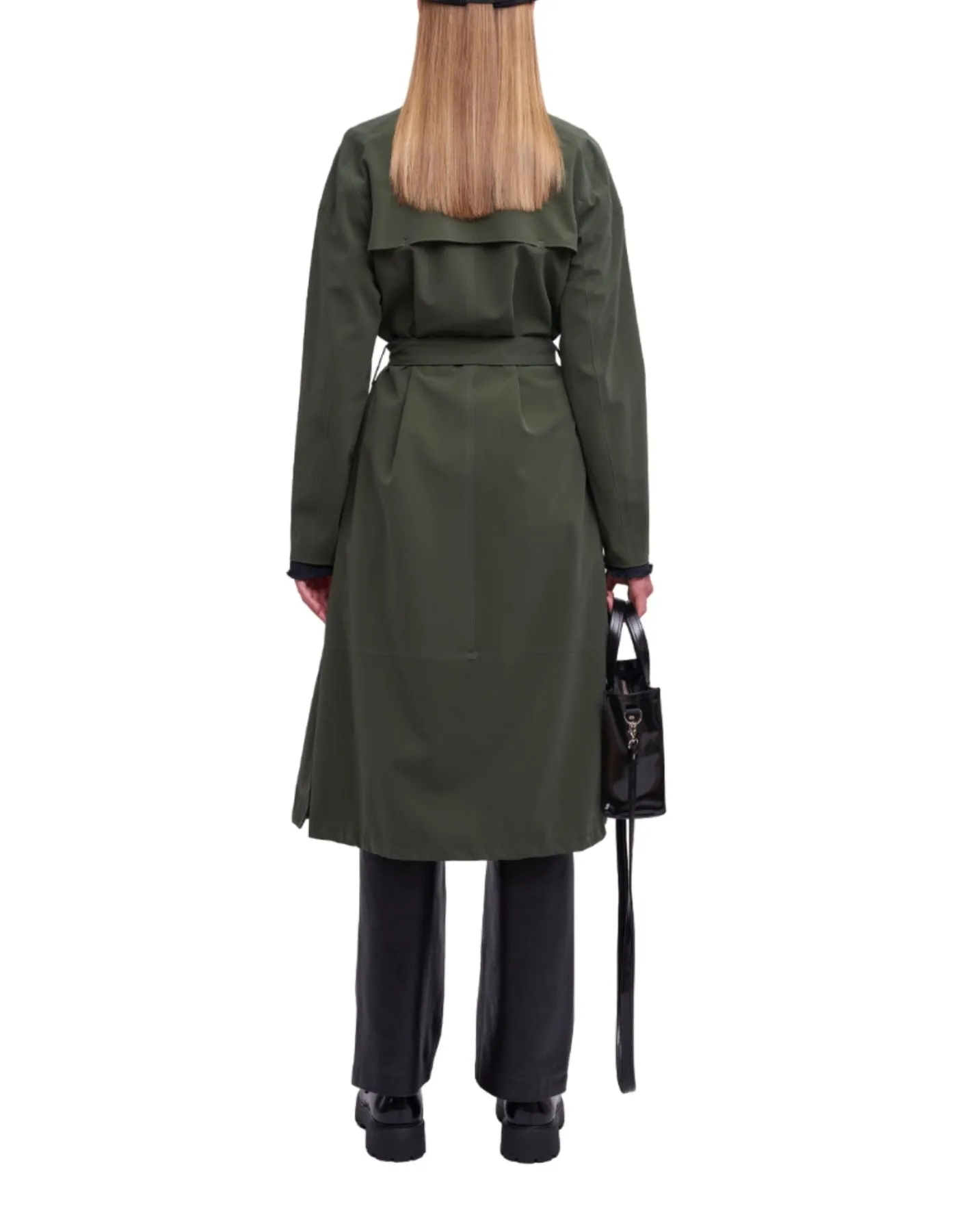 Raincoat for woman 3250 SUEDE GREEN STUTTERHEIM