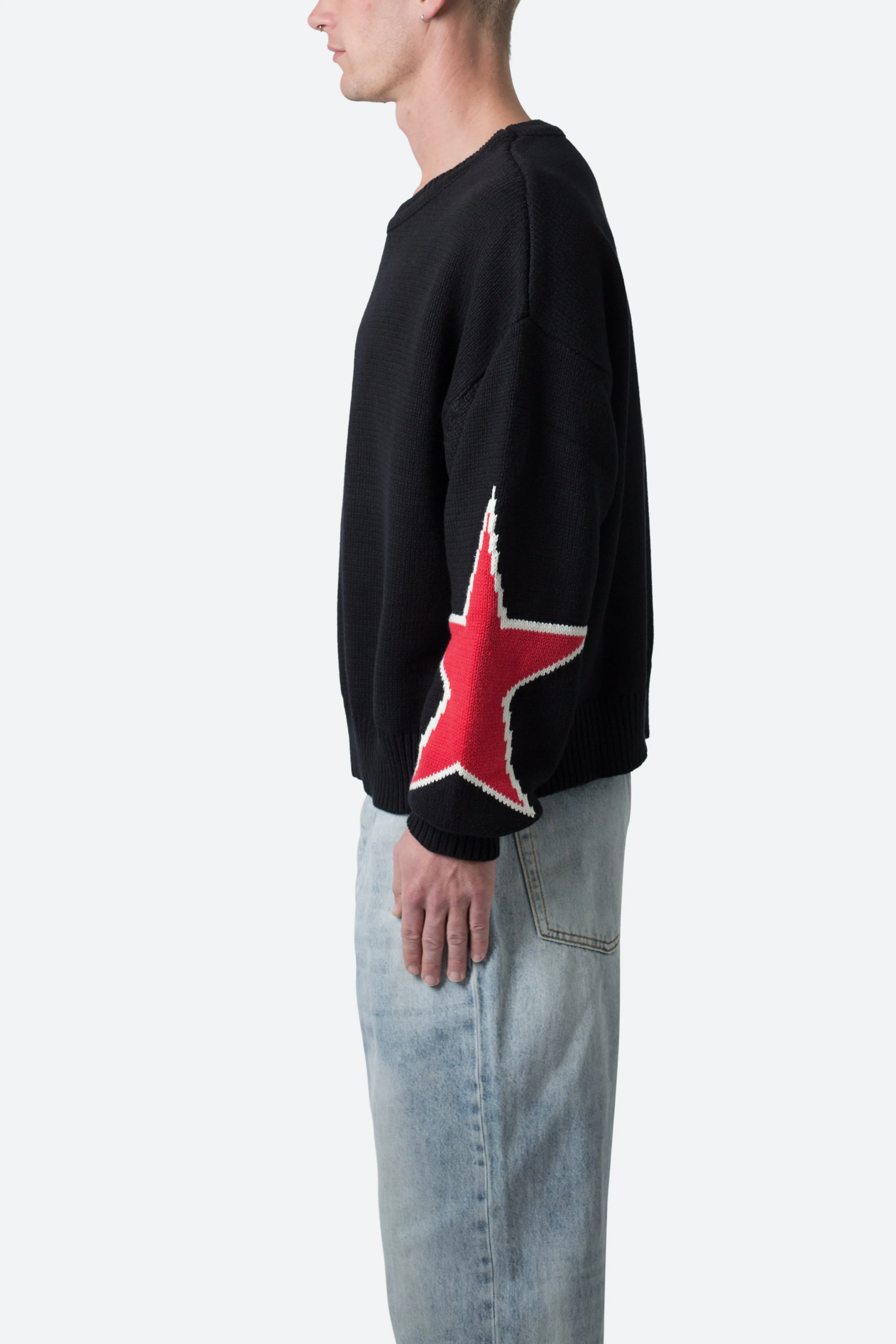 Star Sweater - Black