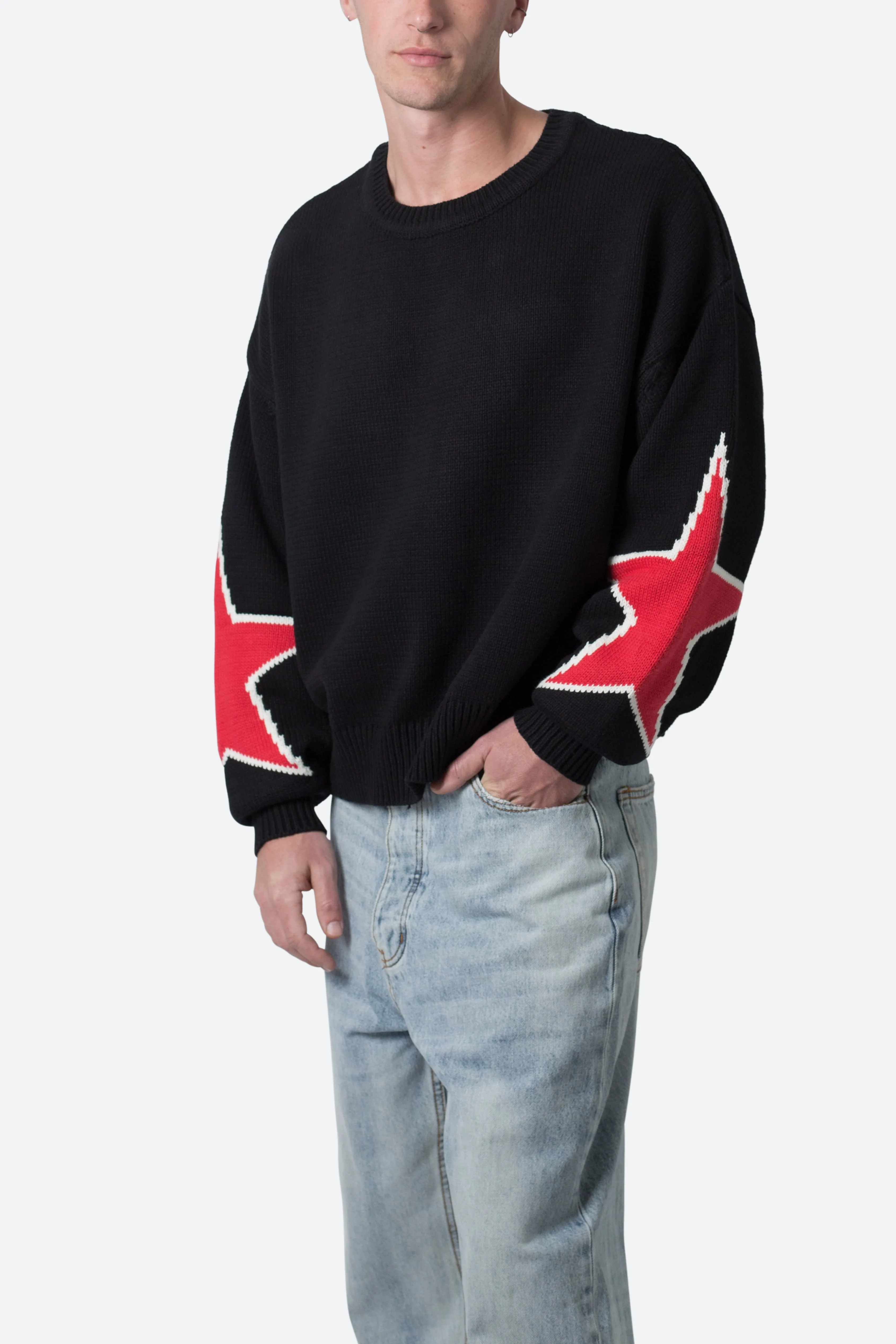 Star Sweater - Black