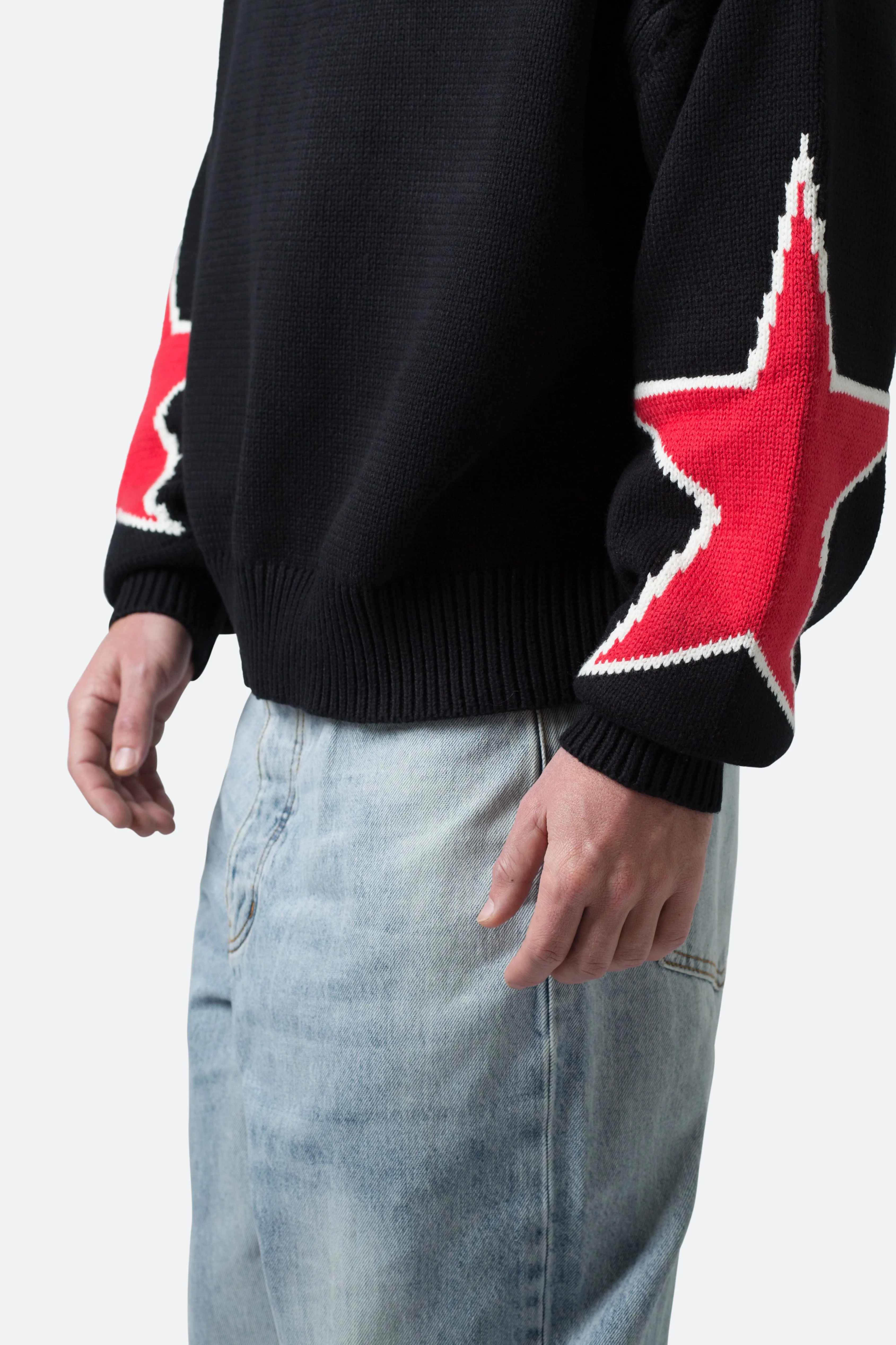 Star Sweater - Black