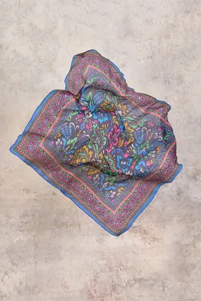 Tapestry Print Silk Scarf