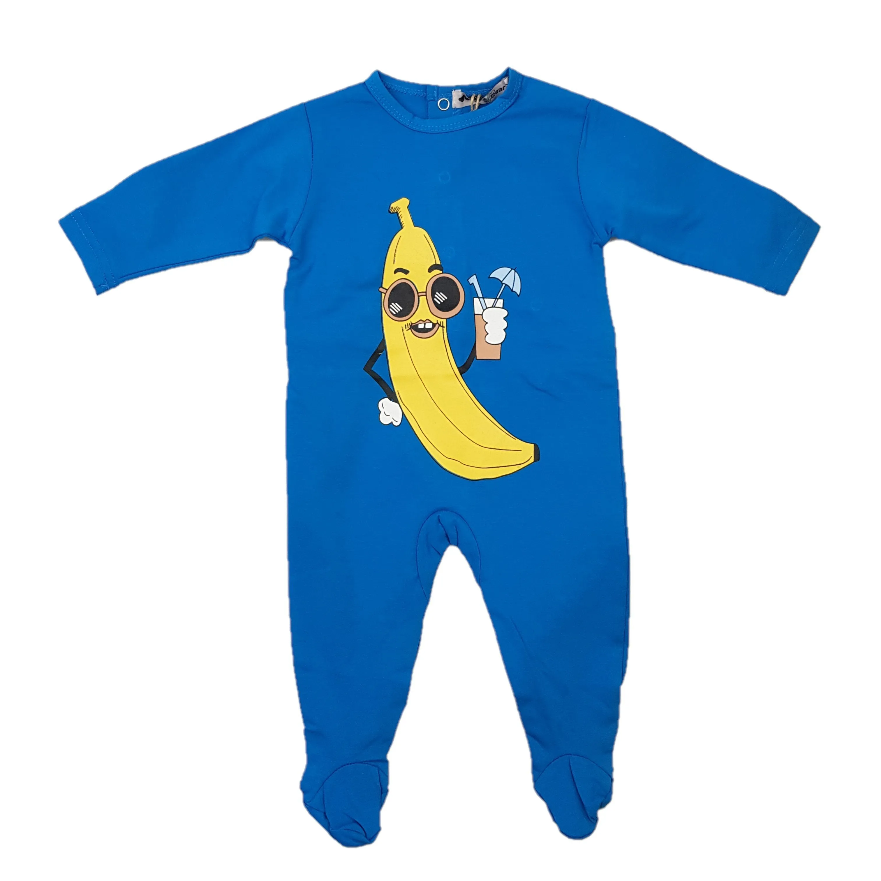 Teddy Bear - Banana Print Babygrow